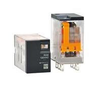1 Uds relé intermedio RXM2LB/4LB 2F7 pequeño 2AB/4AB AC110/120V(2LB2F7 8 pin 2 open 5A AC110V120V)