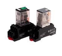 1 Uds relé intermedio RXM2LB2JD relé DC12V interruptor electromagnético RXM4LB2B7 AC24V(2LB2JD base DC124V 5A 2 open 8 pins)