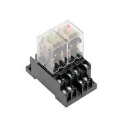 1 Uds. Relé pequeño CDZ9-52PL relé delgado 14 pies de ancho 8 pies 5ADC24V12VAC220V relé + base(Thin 14 pins 3A 4 open 4 closed,DC 12V)