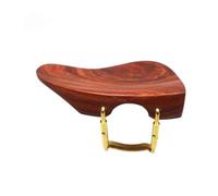 1 Uds. Reposapiés para violín abrazadera instalada soporte para barbilla con tornillo de soporte plateado/dorado (Color : Light rosewood)