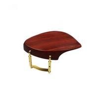 1 Uds. Reposapiés para violín abrazadera instalada soporte para barbilla con tornillo de soporte plateado/dorado (Color : Rosewood 2)