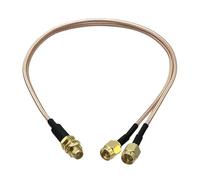 1 Uds RG316 SMA a 2X Macho y Hembra Jack Y Tipo Divisor Conector engarzado Terminal de Cable RF Jumper Pigtail 4 Pulgadas ~ 10 pies(Type 2-SMA 1F2M,3FT (1M))