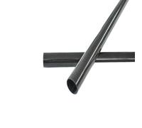 1 Uds. Rollo de tubo de fibra de carbono 3K de 1,0mm de espesor envuelto OD5 7 9 10 11 12 13 14 15 16 17 18 19 20 longitud 500mm fibra de carbono mate brillante(10x8 Plain Matt)