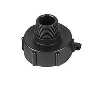1 Uds S60 rosca gruesa a 1/2 "3/4" 1 "1,25" 1,5 "2" interfaz adaptador de tanque IBC conector de drenaje de válvula suministros de ajuste(7Pin)