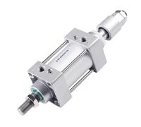 1 Uds SCJ32 * 50/75/100/150/200-50-S cilindro de aire neumático estándar pistones ajustables sello de reinicio de doble varilla a prueba de polvo(Stroke 0-25mm,SCJ50)