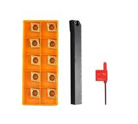 1 Uds SCLCR1010H06 portaherramientas de torneado de torno de carburo Indexable + 10 Uds CCMT060204 insertos herramientas de corte externo