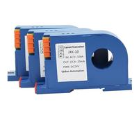 1 Uds Sensor de efecto Hall transmisor de corriente CA de núcleo dividido con Sensor de corriente de salida de DC0-10V DC24V(0-10V Out,AC0-1A INPUT_22MM_DC24V)