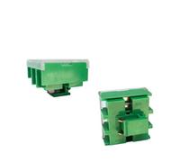 1 Uds. Serie Bloques de terminales de latón 660V 10A 25A 32A 40A Conector Universal de Doble Fila de Cable montado en Riel DIN(32A 3P)