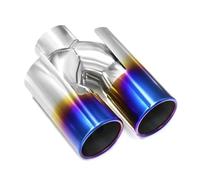 1 Uds Silenciador Punta Escape Acero Inoxidable Accesorios Repuesto Boquilla Tubo Para BMW 535i X1 X3 320i E90 E92(Blue)