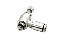 1 Uds SL4/6/8/10/12mm totalmente de cobre niquelado enchufe rápido tráquea cilindro neumático válvula de velocidad válvula de acelerador rosca externa(SL4-M5)