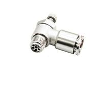 1 Uds SL4/6/8/10/12mm totalmente de cobre niquelado enchufe rápido tráquea cilindro neumático válvula de velocidad válvula de acelerador rosca externa(SL12-02)