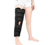 1 Uds. Soporte inmovilizador de rodilla ajustable for alivio y recuperación del dolor-para lesiones de ACL, PCL, MCL(Black,Small)