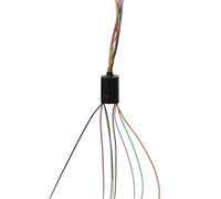 1 Uds Super Mini anillo deslizante Dia.8.5mm 8 cables de canal Micro agujero pasante anillo deslizante for conector conductor de Motor sin escobillas RC