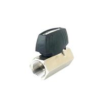 1 Uds SUS316 válvula de bola hexagonal 1000psig 68,9bar N2/Ar/He/CDA 1/8 1/4 3/8 1/2 3/4 pulgadas hembra NPT acero inoxidable(0.375 in)