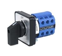 1 Uds SZW26/LW26-20/C06.3 20A 3 polos 2 posiciones 64X64 48X48 Mm Panel Selector transferencia rotativa Cam interruptor Universal ON OFF(C06.3 OFF ON 48X48mm)