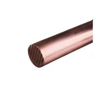 1 Uds T2 barra de cobre rojo longitud 100/200/250/300mm diámetro 10/12/14/15/16/18/20/22/25/28/30/32/35-40mm cobres sólidos(16mmx200mm)