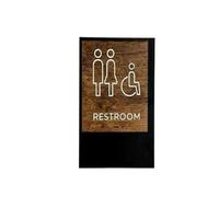 1 Uds. Tablero de placa señal inodoro montaje en pared baño acrílico plástico(C)