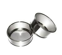 1 Uds tamiz de prueba de laboratorio estándar 304 SUS - 10cm de diámetro, malla 10-500, marco cromado for muestreo e inspección(50 mesh(0.355mm))