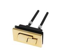 1 Uds. Tanque de inodoro de doble descarga dorado 48mm/58mm cromado ABS forma redonda botones pulsadores accesorios de baño(SQ)