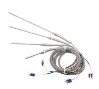 1 Uds termopar M8 1m 2m 3m 4m 5m tipo KEJ PT100 50mm 150mm 100mm 200mm sonda tornillo rosca Cable Sensor de temperatura 0-400 ℃(2M Type K,50mm)