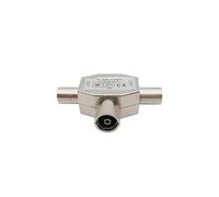 1 Uds tipo T 2 macho a 1 hembra conector de antena de TV TV macho a 2x hembra forma de T Cable Coaxial adaptador combinador de transferencia de señal(Type 2)
