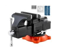 1 Uds. Tornillo de banco multiusos ancho con Base bloqueo giratorio y yunque for sujetar tubos redondos Para Afilar, Moler(8 inch)