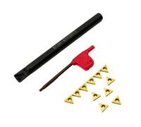1 Uds. Torno de S10-KSTFCR11 portaherramientas de torneado de carburo Indexable barra de perforación interna con 10 Uds TCMT110204 insertos de torneado for acero