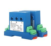 1 Uds transmisor de corriente CA trifásico AC5A10A a 4-20mA0-10V módulo sensor de potencia de salida(0-5Vdc output,3XAC 0-30A_8MM_DC24V POWER SUPPLY)