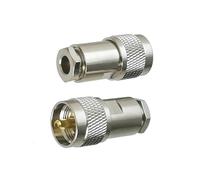 1 Uds UHF PL259 conector macho abrazadera RG58 RG142 / RG8X / RG5 RG6 / RG8 LMR400 Cable RF Coaxial latón ángulo recto(For RG5)