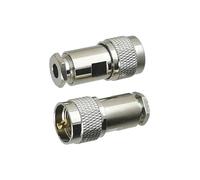 1 Uds UHF PL259 conector macho abrazadera RG58 RG142 / RG8X / RG5 RG6 / RG8 LMR400 Cable RF Coaxial latón ángulo recto(For RG8X)