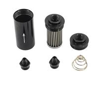 1 Uds universal AN6 AN8 AN10 9MM conectar filtro de aceite de aluminio automático for soporte de combustible e85 filtro de combustible del sistema de combustible(AN8)