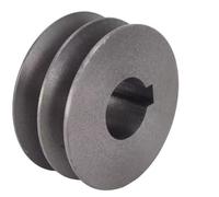 1 Uds V Polea De Correa Diámetro 100mm Hierro Fundido Polea De Doble Ranura Accesorio De Herramienta Eléctrica(30-8)