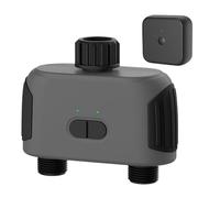 1 Uds válvula de agua inteligente de dos vías temporizador de riego inteligente controlador de riego por goteo automático(US Timer with HUB)