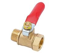1 Uds Válvula De Bola De Latón, 1/8 "1/4" 3/8 "1/2" Hembra A Macho Roscada Mini Válvula De Bola De Cierre De Latón Accesorio De Fontanería De Control De Flujo(3/8")