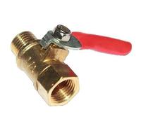 1 Uds Válvula De Bola De Latón, 1/8 "1/4" 3/8 "1/2" Hembra A Macho Roscada Mini Válvula De Bola De Cierre De Latón Accesorio De Fontanería De Control De Flujo(3/8")