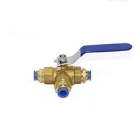 1 Uds. Válvula De Bola De Latón De Tres Vías De Ajuste Neumático De Aire De Puerto Completo De Espiga For Manguera, For Mejoras Del Hogar Conector Rápido De 4mm 6mm 8mm 10mm 12mm 14mm 16mm ( Color : 6