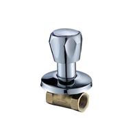 1 Uds. Válvula de grifo agua fría for ducha baño, bañera cobre 1/2 ''y 3/4'', accesorio ángulo oculto un solo mango(D)