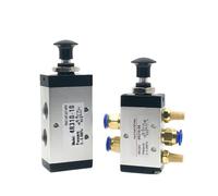 1 Uds válvula manual neumática de 2 vías 5 posiciones 4R110-06/210-08/310-10/410-15 controlador de interruptor neumático push-pull(4R210-08,With 8mm Fittings)