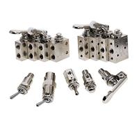 1 Uds válvula mecánica neumática de aire TAC2-31V 3P 3S 4V 4P conmutación botón neumático