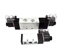 1 Uds válvula neumática serie 4V 5/2 5/3 controlador de válvulas 4V210-08 4V220-08 4V330C-10 solenoide electromagnético de aire AC220V DC24V DC12V(4V130P-06,AC220V)