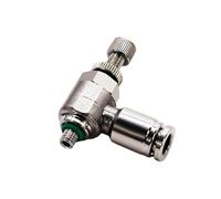 1 Uds válvula reguladora 304 conector rápido neumático de Metal de acero inoxidable 4 6 8mm rosca 1/8 1/4 3/8 conector de aire de manguera(SL12-04 (12mm-1l2))
