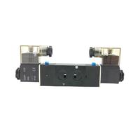 1 Uds válvula solenoide múltiple bobina simple y doble 4M210 4M220 4M230 4M310 4M320 4M330 4M410 4M420 4M430 válvula neumática(4M210 08 G1-4 2-5Way,DC12V)