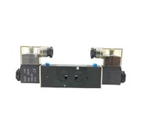 1 Uds válvula solenoide múltiple bobina simple y doble 4M210 4M220 4M230 4M310 4M320 4M330 4M410 4M420 4M430 válvula neumática(4M410 15 G1-2 2-5Way,AC220V)