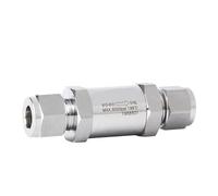 1 Uds válvulas de retención de acero inoxidable 316 accesorios de tubo doble virola válvulas unidireccionales sin retorno 1/4 "6/8/10mm de alta presión (6000Psi)(316SS OD 8mm)