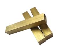 1 Uds varilla cuadrada de latón barra cuadrada de latón macizo 1x1 2x2 3x3 4x4 5x5 6x6 7x7 8x8 9x9 10x10 11x 11 12x12-45x45mm(Length 100mm,40x40mm)