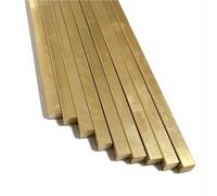 1 Uds. Varilla Cuadrada De Latón De 500mm, 1mm, 1,2mm, 1,5mm, 2mm, 2,5mm, 3mm, 4mm, Barra Sólida Cuadrada Pequeña De 5mm(4x4x500mm)