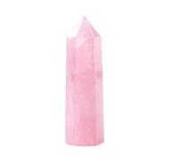 1 Uds. Varita de obelisco de cristal de cuarzo rosa Natural, decoración del hogar, regalo (Color : One Size, Size : 750-800g)