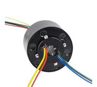 1 Uds Viahole anillo deslizante motor junta rotativa hub señal fuente de alimentación alta temperatura impermeable gran apertura anillo conductor giratorio(8)