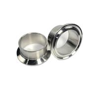 1 Uds. Virola de soldadura de tubo triple abrazadera tipo brida de acero inoxidable SUS 304(51mm Pipe OD)