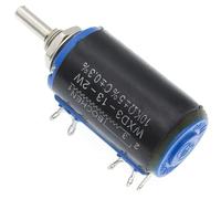 1 Uds WXD3-13-2W potenciómetro multigiro 1K 2,2 K 3,3 K 4,7 K 6,8 K 10K 22K 47K 100K Ohm 10 vueltas potenciómetros bobinados(100 Ohm)